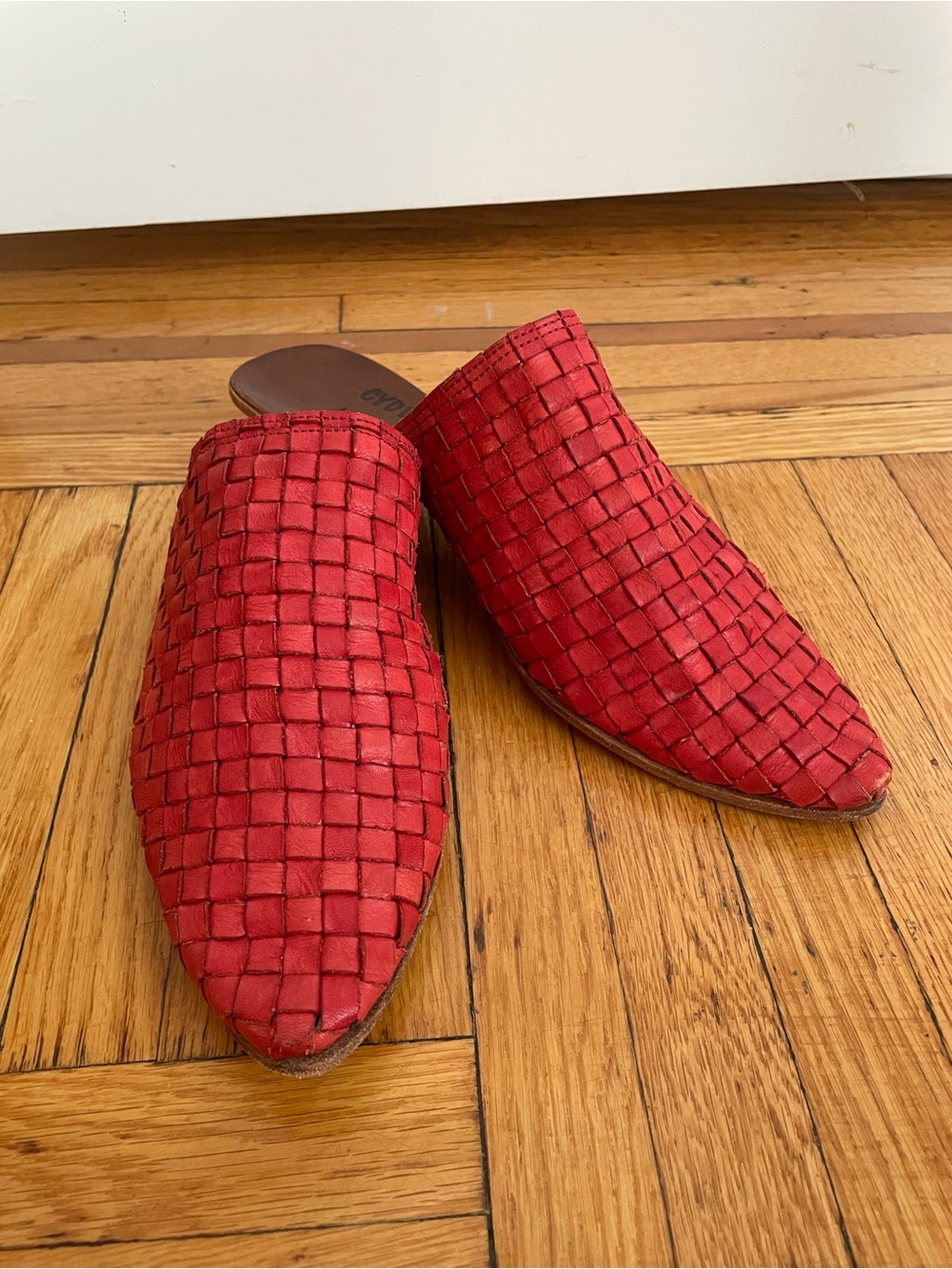 CYDWOQ Vintage Orient Mules / Red / Size 39